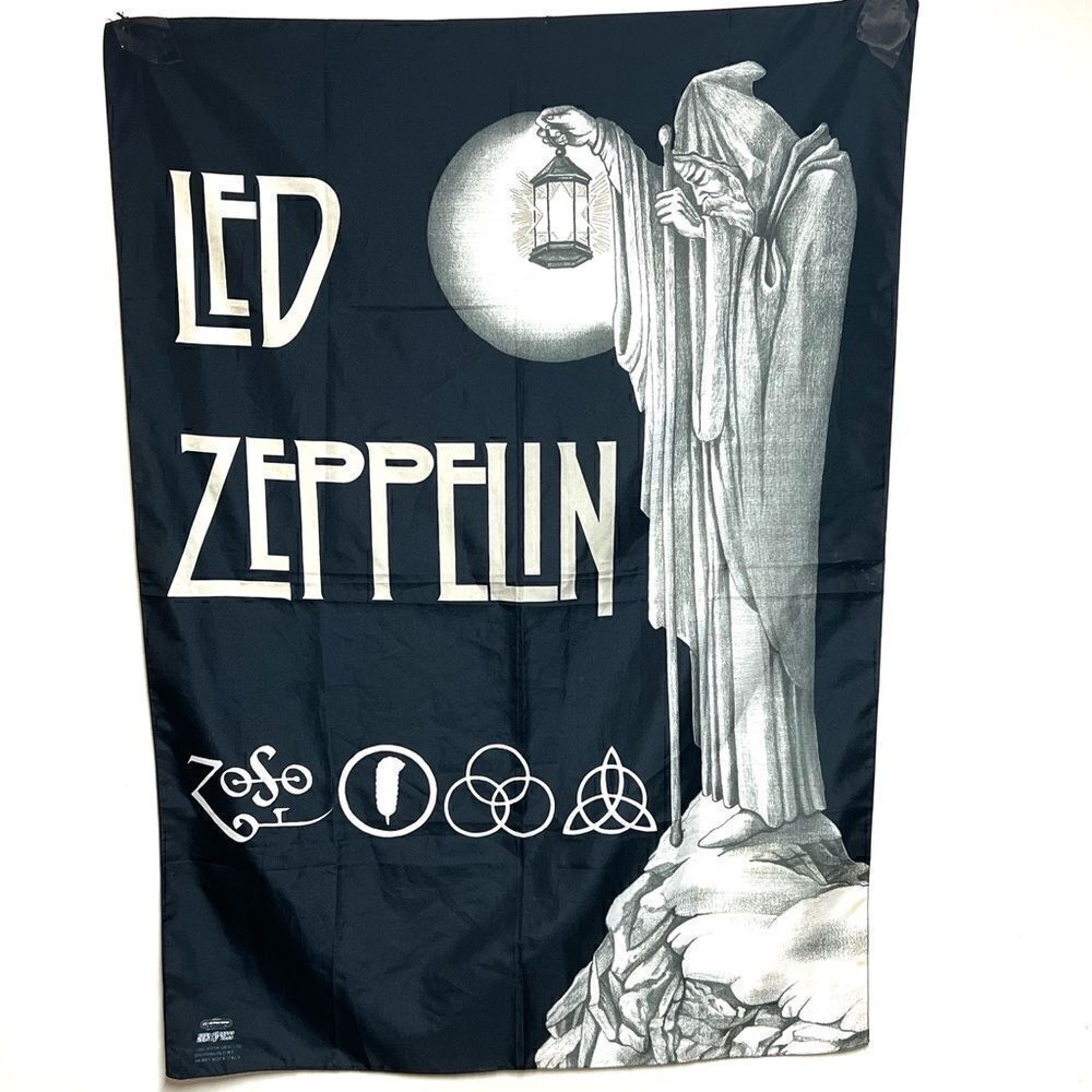 1994 VTG LED ZEPPELIN Stairway To Heaven Tapestry Flag Wall Banner 30”x43” Italy